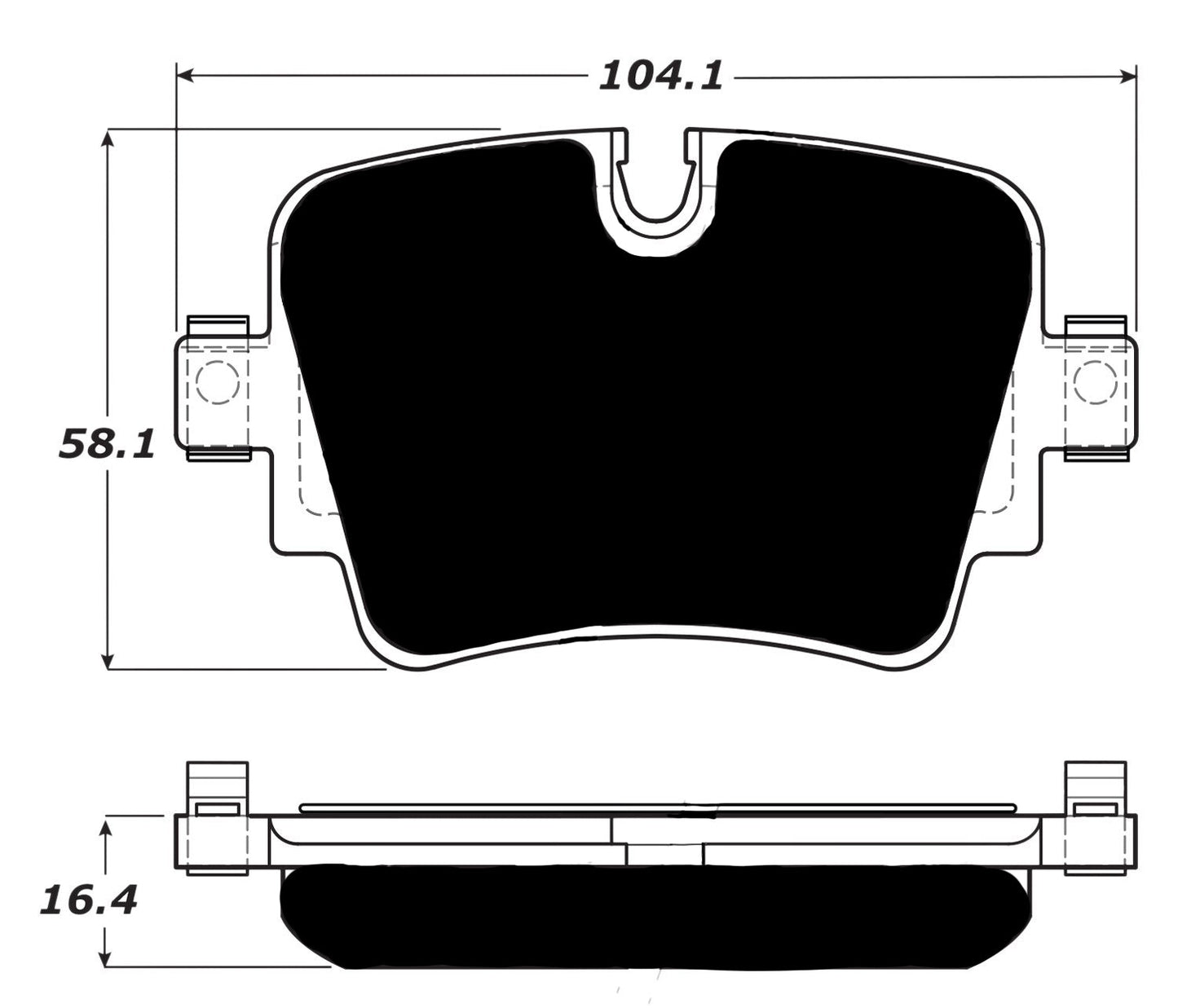 Porterfield Brake Pads for 2016 JAGUAR XJ/XJL V6