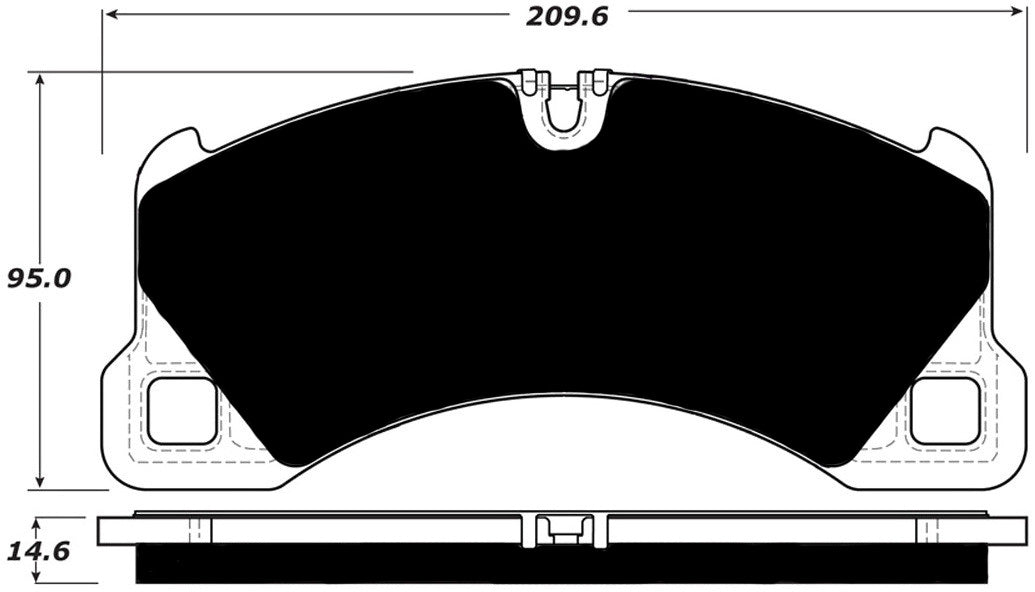 Porterfield Brake Pads for 2016 PORSCHE MACAN TURBO