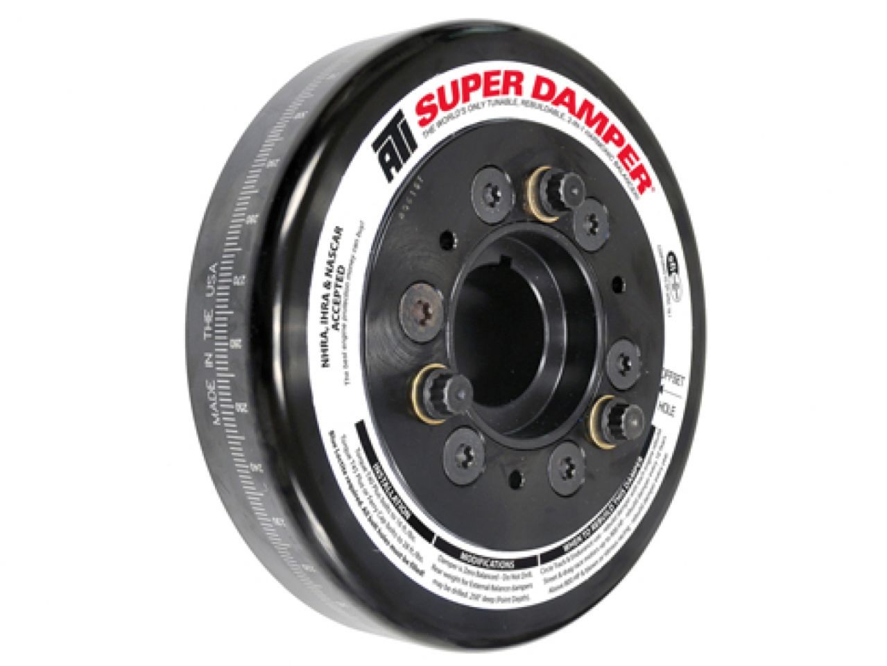 ATI Performance Products DAMPER - 6 - ST - CHV SB V8 - V6 - 3 RG - 1PC ST HUB