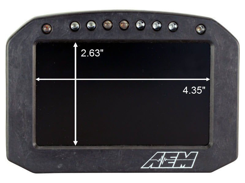 AEM CD-5G Carbon Flush Digital Dash Display w/ Internal 20Hz GPS & Antenna 30-5602F