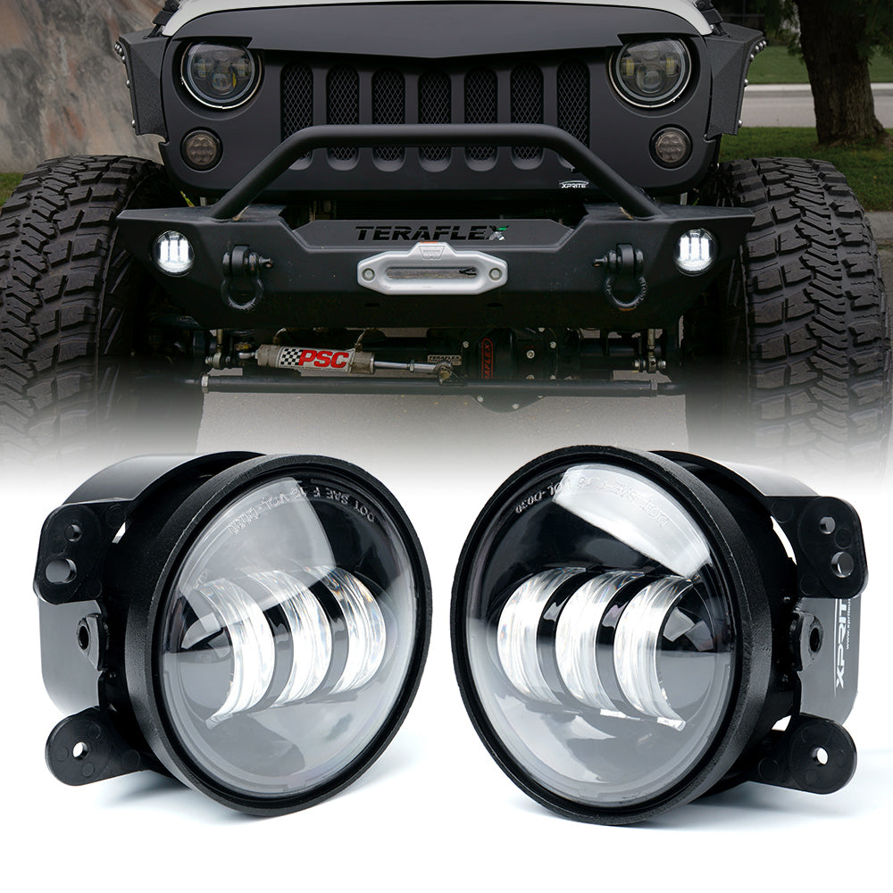 Amber LED Turn Signal Lights for 07-18 Jeep Wrangler JK | Trio Series