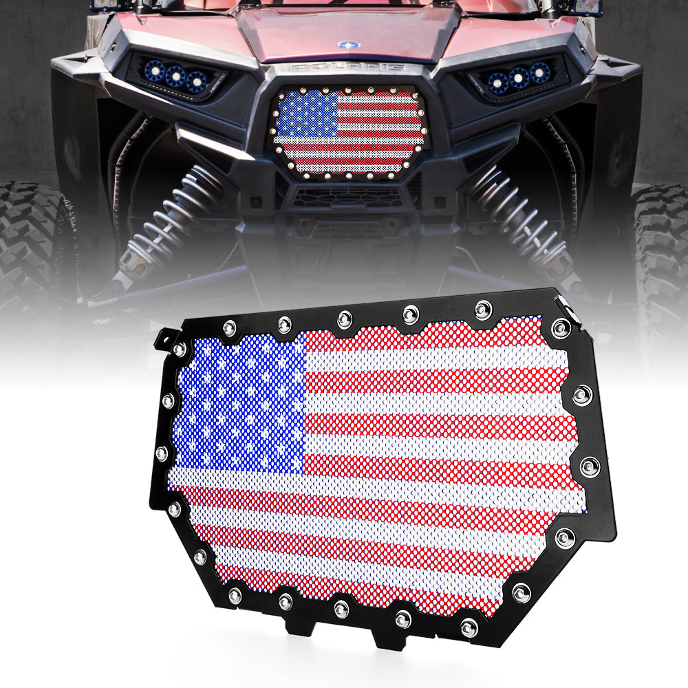 Xprite Polaris RZR Black Steel Mesh Grille 2014-2018 Polaris RZR S 900