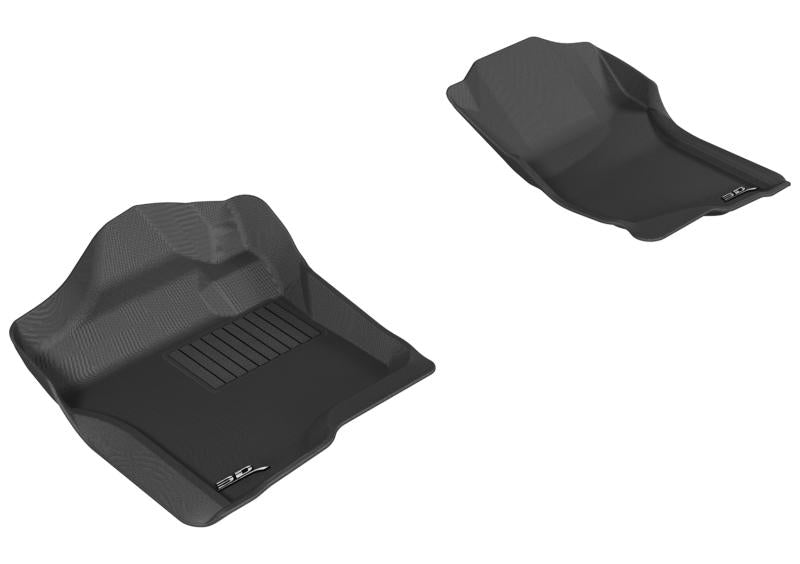 3D MAXpider 2007-2013 Chevrolet Silverado Extended/Crew Cab Kagu 1st Row Floormat - Gray L1CH04711501