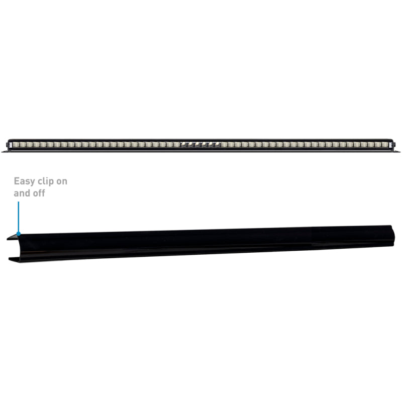 Borne Off-Road Light Bar Cover Single Row 50in Black BNLT-COV-SS50BK