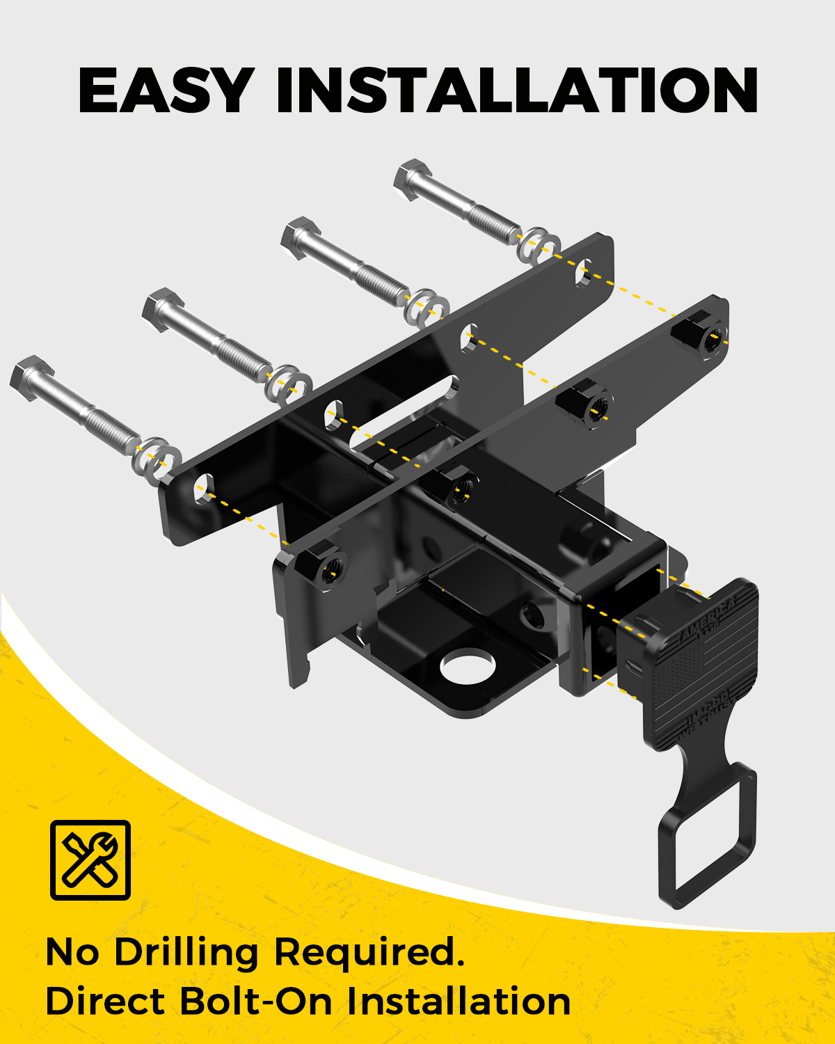 Xprite 2 Inch Rear Receiver Tow Hitch JK JL