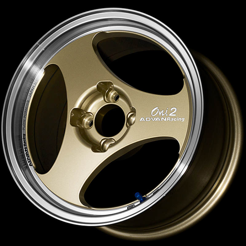 Advan ONI2 15x5.5 / +45 Offset / 4x100 / 63mm Bore / Machining and Champagne Gold YAY5B45ACG