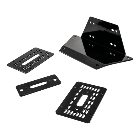 SuperATV Winch Mounting Plate for Polaris Ranger XP 1000