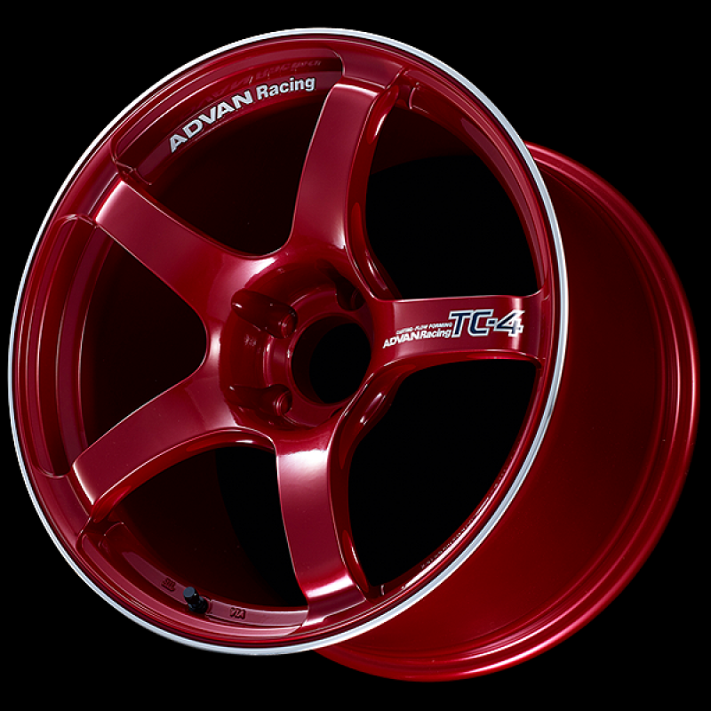 Advan TC4 18x7.5 / +42 Offset / 5x112 / 66.5mm Bore / Racing Candy Red and Ring YAD8F42MCRR