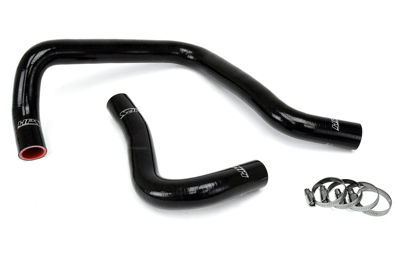 HPS Performance HPS Black Reinforced Silicone Radiator Hose Kit Coolant Honda 88-91 CRX B18 B20