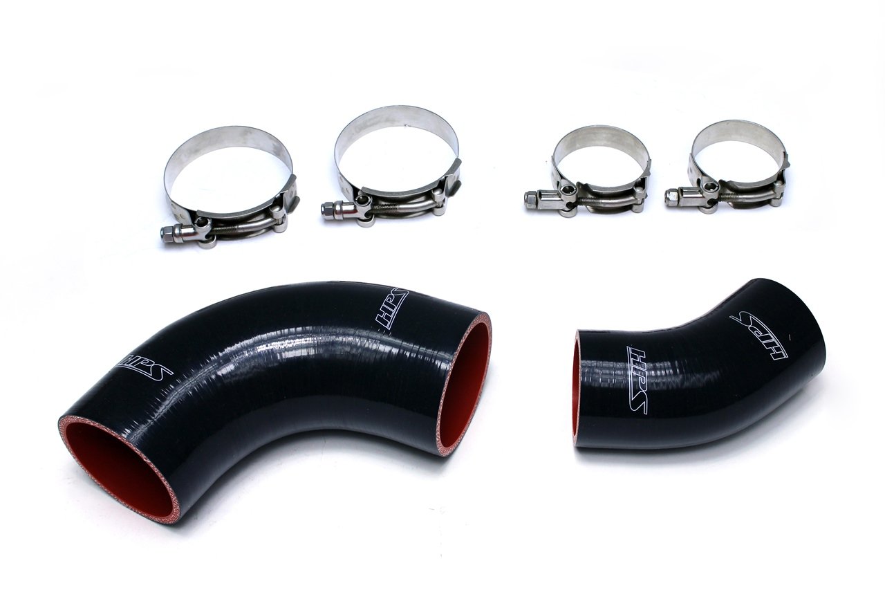 HPS Performance Products HPS Black Reinforced Silicone Intercooler Hose Kit Mazda 07-10 CX7 2.3L Turbo