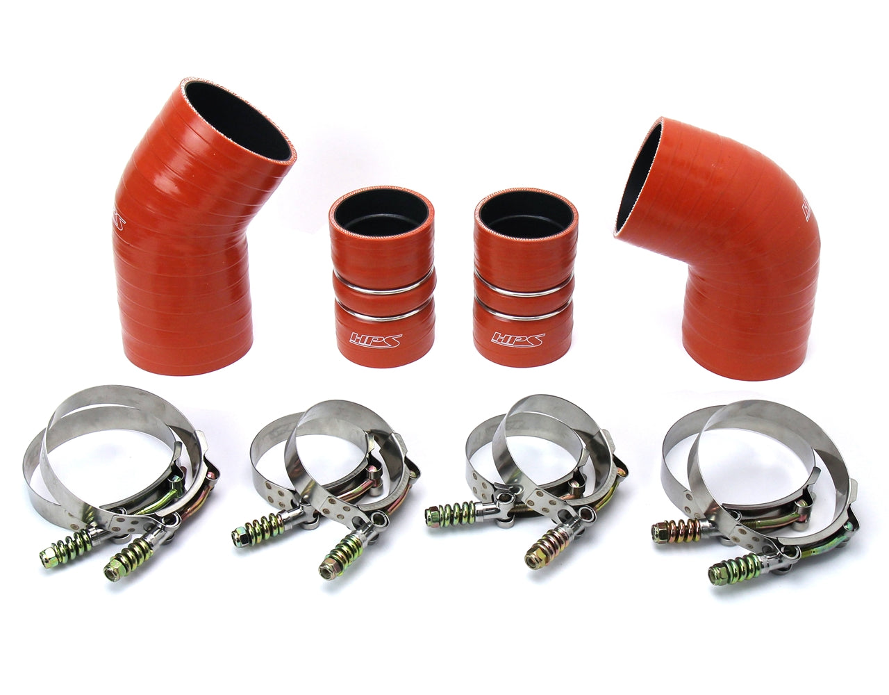 HPS Performance HPS High Temp Aramid Reinforced Silicone Intercooler Hose Boots Kit Chevy 2004.5 - 2005 Silverado 3500 HD 6.6L Duramax LLY Diesel