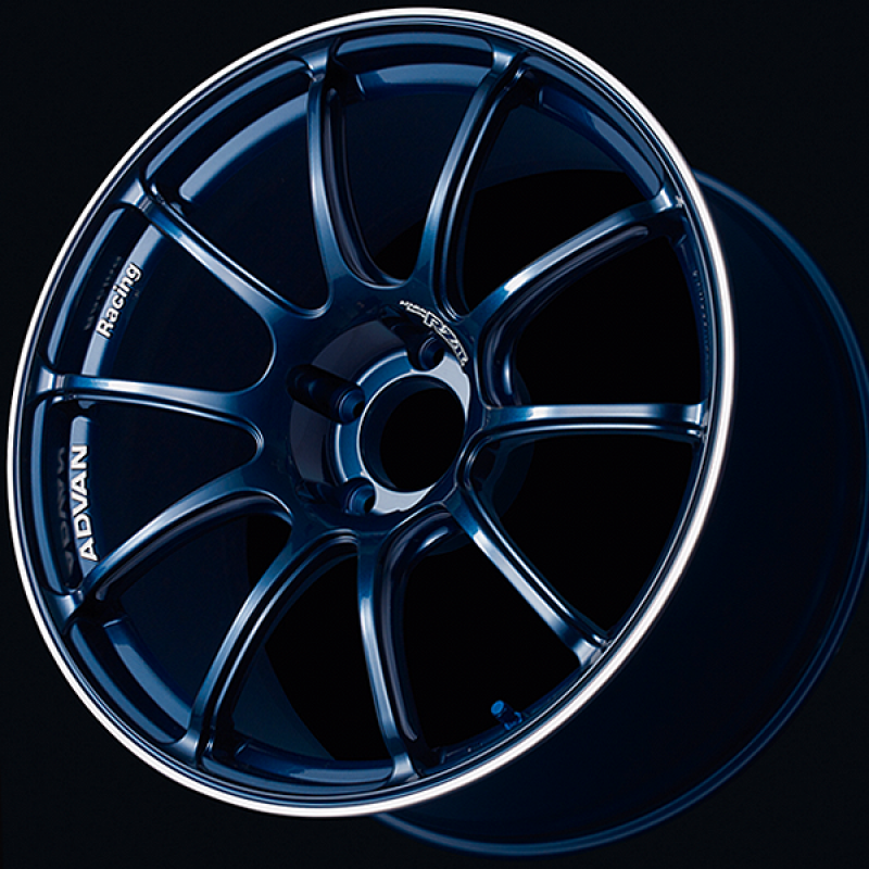 Advan RZII 16x6.5 / +35 Offset / 4x98 / 65mm Bore / Racing Indigo Blue and Ring YAZ6D35SE