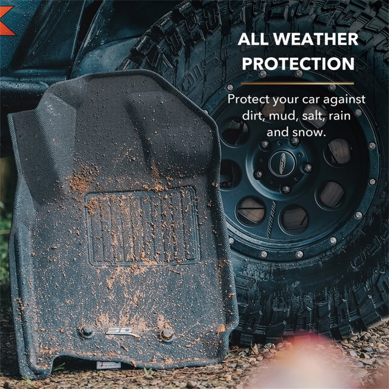 3D MAXpider 2010-2014 Ford F-150 Regular/Supercab/Supercrew Kagu 1st Row Floormat - Gray L1FR07211501