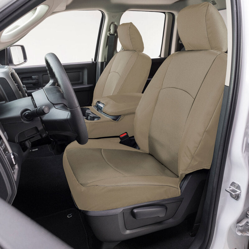 Covercraft 23-25 Ford F250-F550 Endura PrecisionFit Custom Front Row Seat Covers - Tan/Tan GTF4432ABENTT
