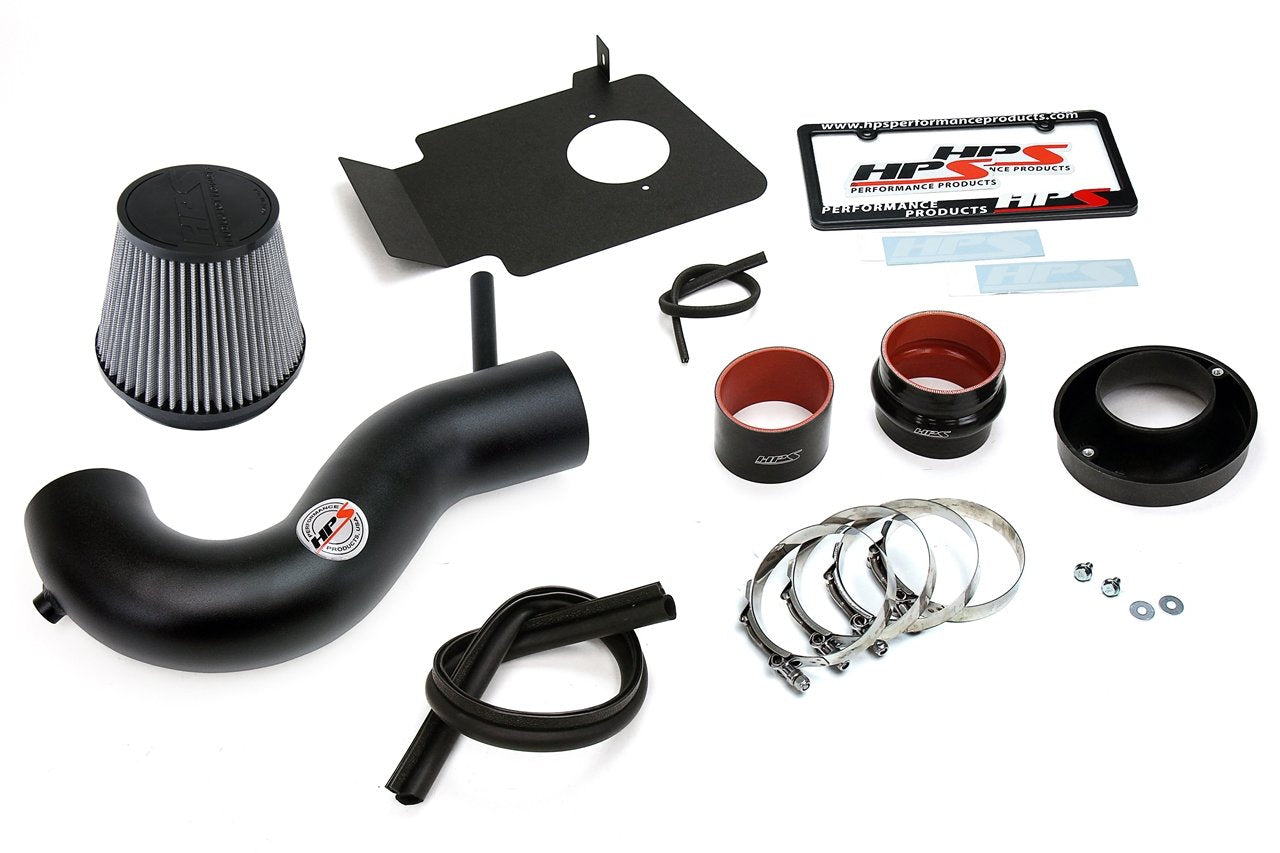 HPS Shortram Air Intake Kit 2005-2008 Dodge Magnum 5.7L V8, Includes Heat Shield, Black
