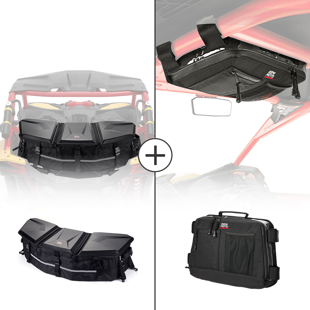 Kemimoto Rear & Roof Storage Bags Maverick X3