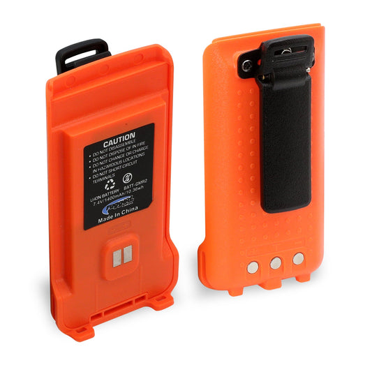 GMR2 Replacement Battery with 12v Charge Port and Belt Clip - Safety Yellow