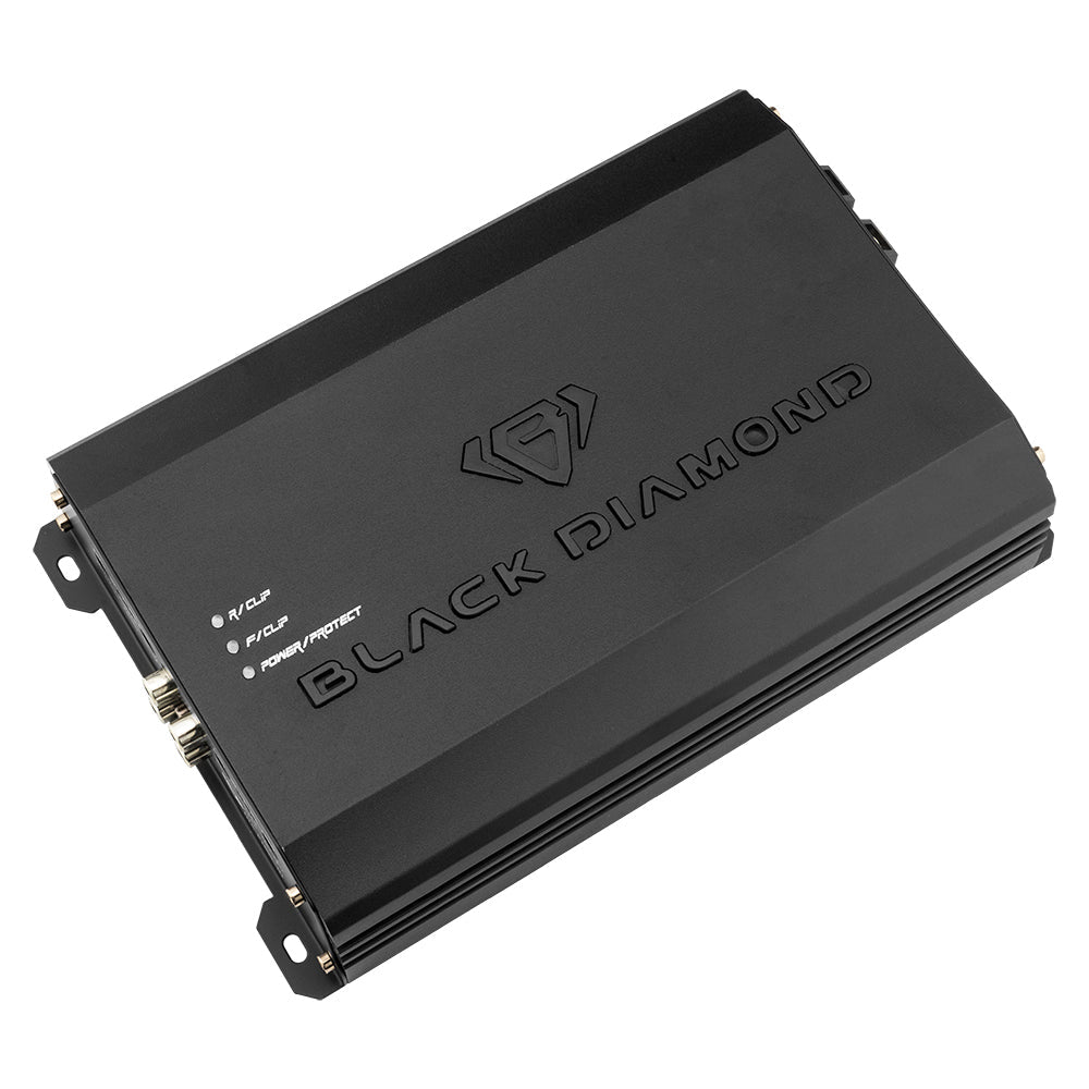 Black Diamond Class D 4-Channel Full Range Amplifier | 200W RMS X 4 at 4-Ohm