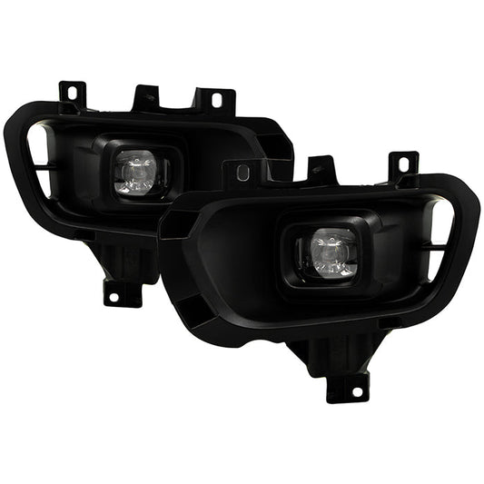SPYDER 19-23 Ford Ranger Full LED OEM Style Fog Lights w/ Switch - Clear (FL-FR19-LED-C) 9051166