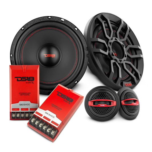 DS18 2009-2014 Acura TL Front and Back Doors Speakers Good Upgrade/Replacement Package 900 Watts