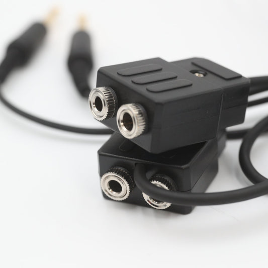 General Aviation Pilot Headset Extension Splitter Cable