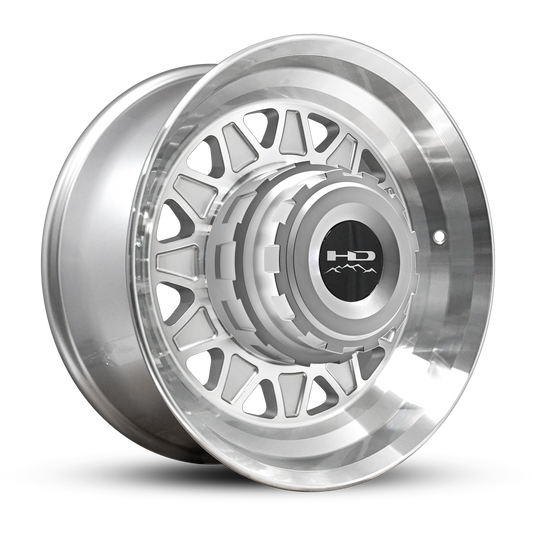HD Trailer HDT Forged 17.5x6.75 +0 8x165mm 121.2mm Gloss Silver/Machined Face - Hub Centric - CAP NOT INCLUDED