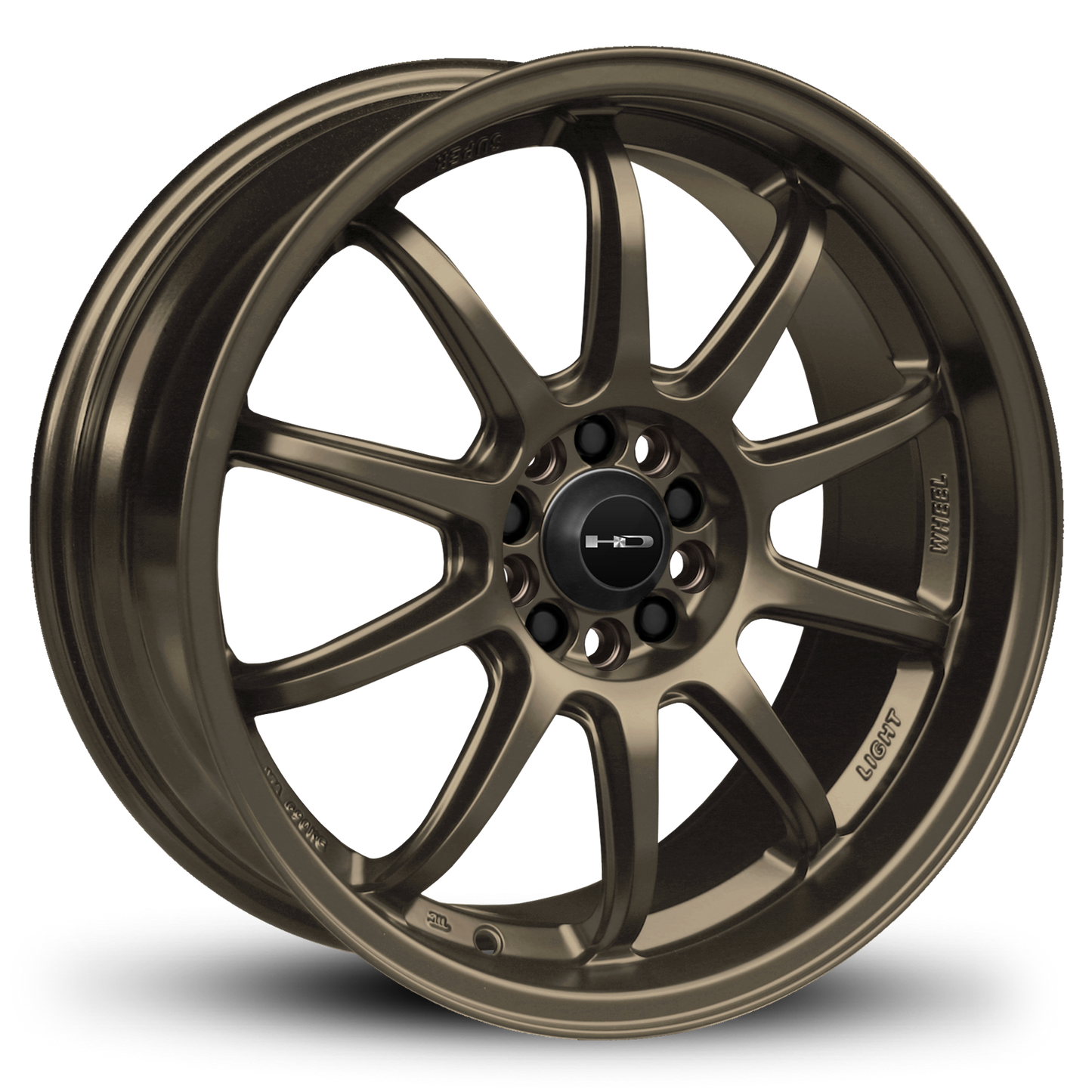 HD Wheels Clutch 15x6.5 +40 5x100/5x114.3mm 73.1mm Satin Bronze