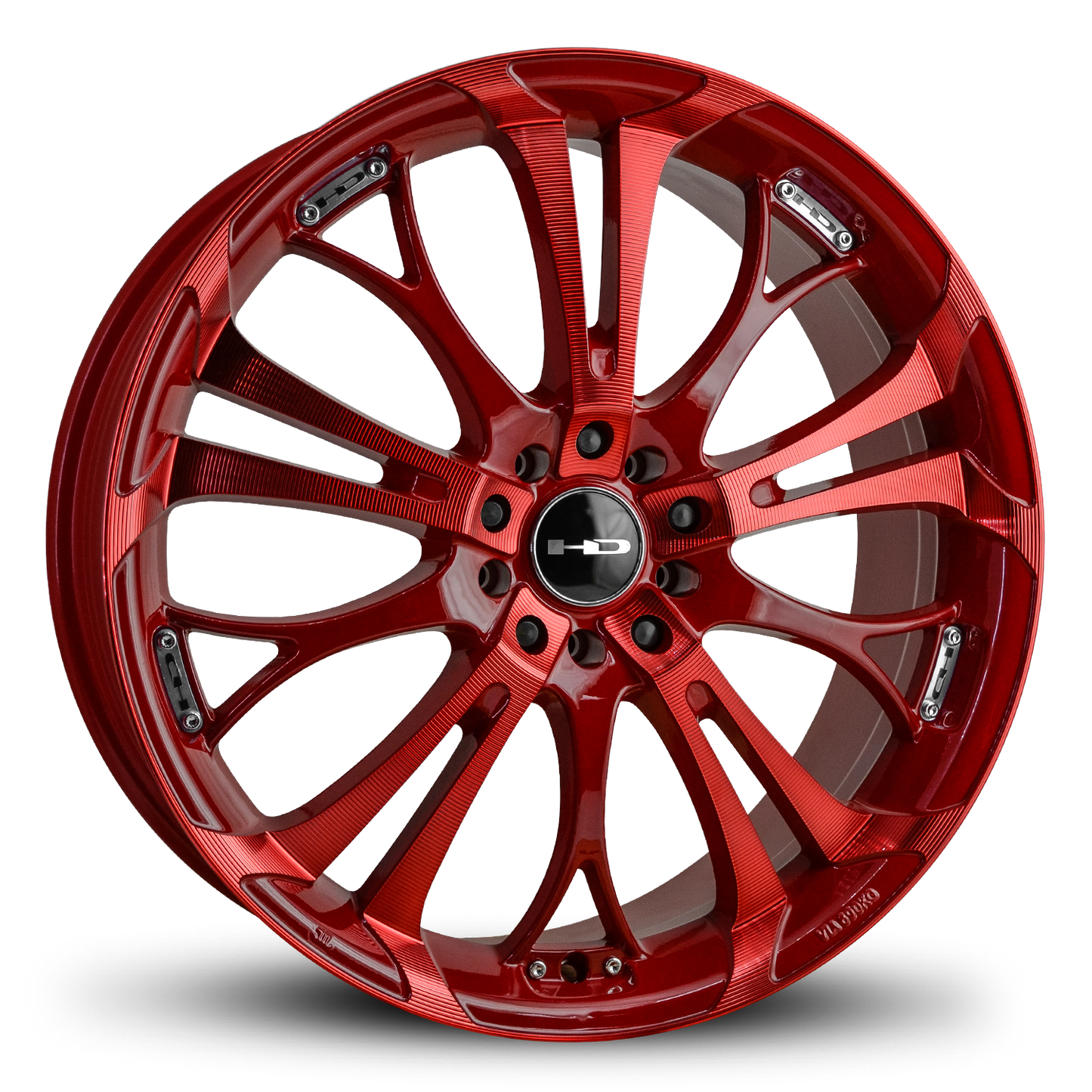 HD Wheels Spinout 20x8 +35 5x120/5x114.3mm 74.1mm Sonic Red