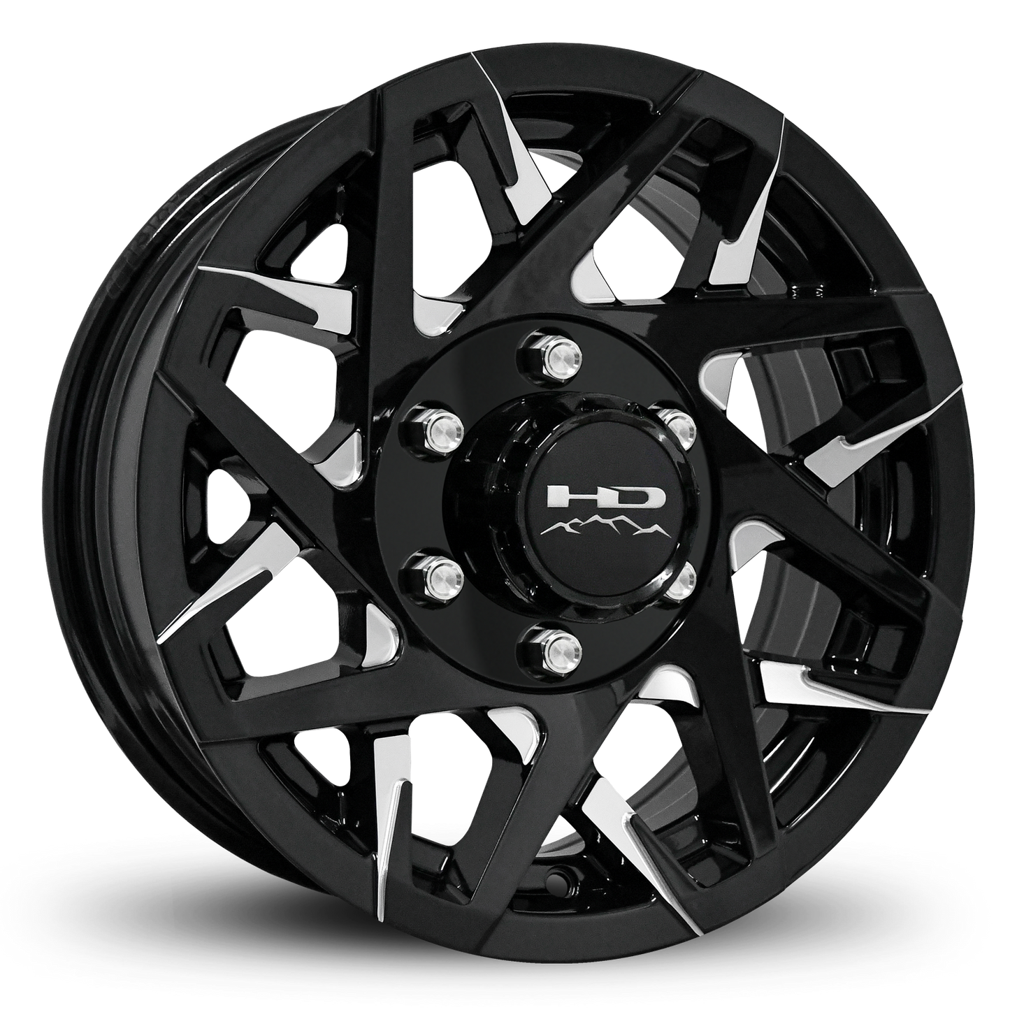 HD Trailer Canyon 15x6 +0 6x139.7mm 108mm Gloss Black/Milled Face