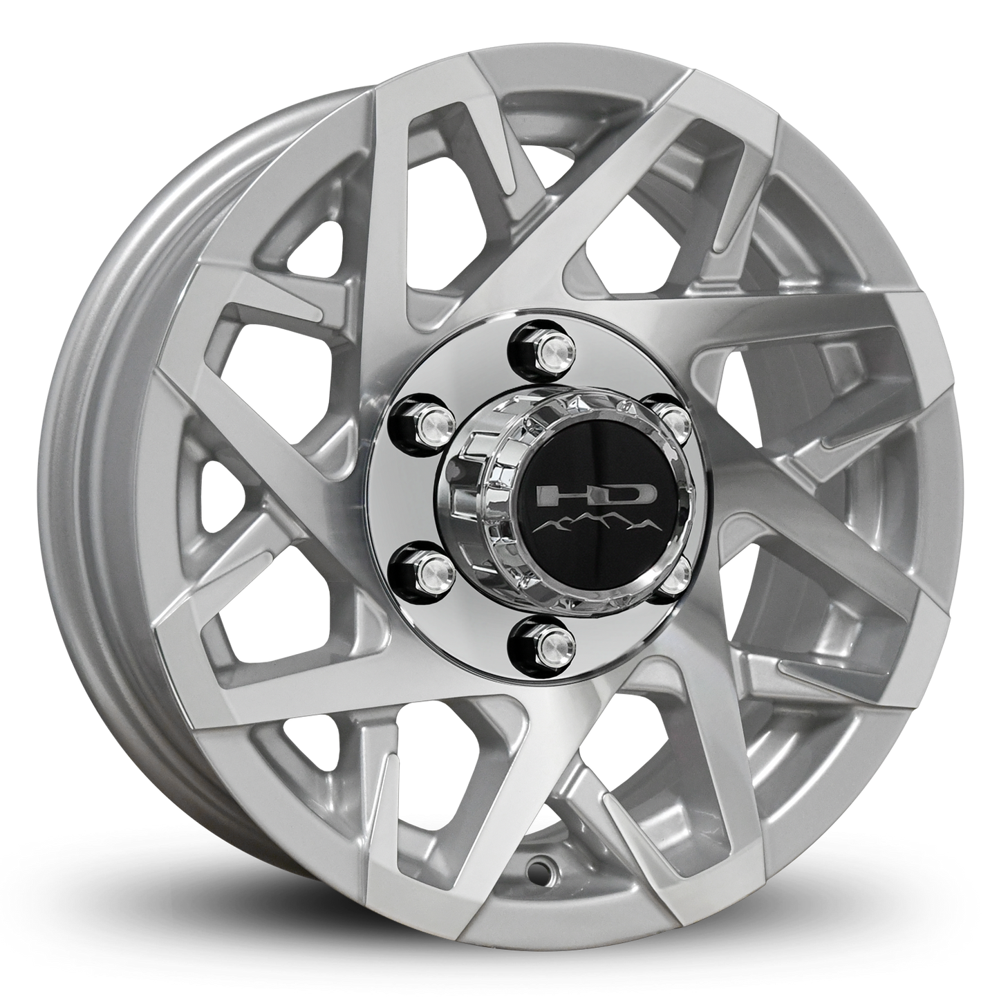 HD Trailer Canyon 16x6 +0 6x139.7mm 108mm Gloss Silver/Machined Face