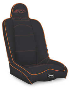 Daily Driver High Back Suspension Seat; Black & Teal Vinyl