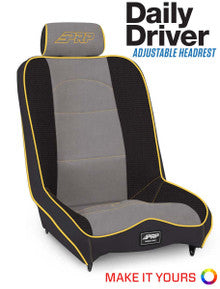 Daily Driver Low Back Suspension Seat with Adjustable Headrest