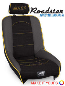Roadster Low Back Suspension Seat with Adjustable Headrest