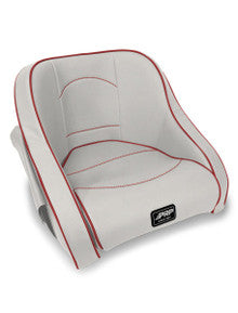 Hydro Lite Classic Boat Seat with Side Pockets, Red