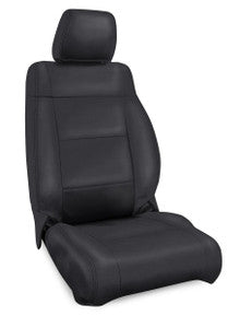Front Seat Covers for '11–'12 Jeep Wrangler JK, 2 door or 4 door (Pair) - All Black