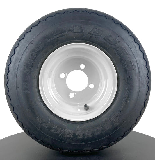 8 x 7.0 STEEL GOLF CART WHEEL & TIRE ASSEMBLY