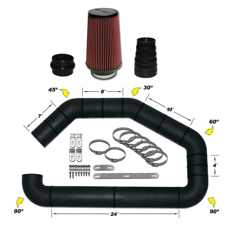 Airaid U-Build-It - Universal 4in Master Kit I w/700-470 (9in) Filter 101-401