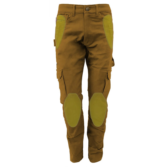Cargo Pants Straight Fit - Light Brown Solid