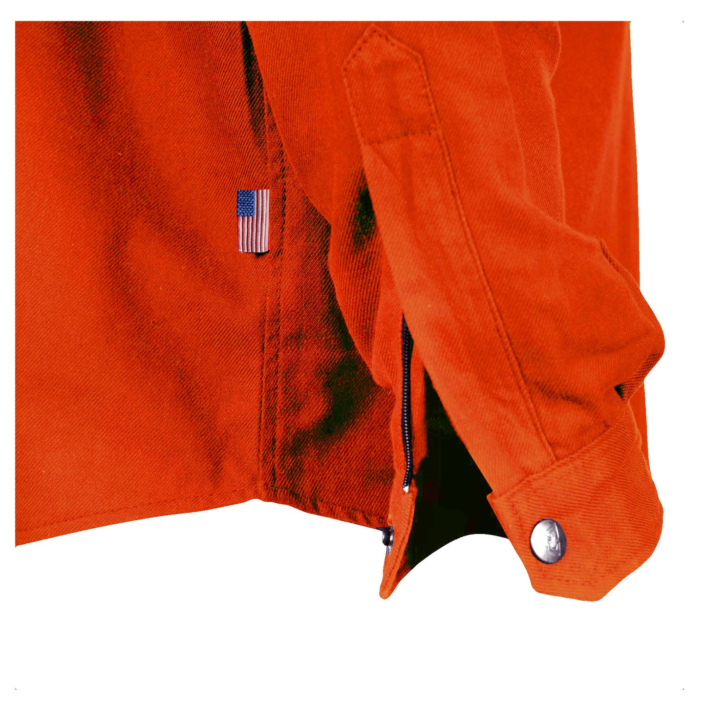 Protective Flannel Shirt - Orange Solid