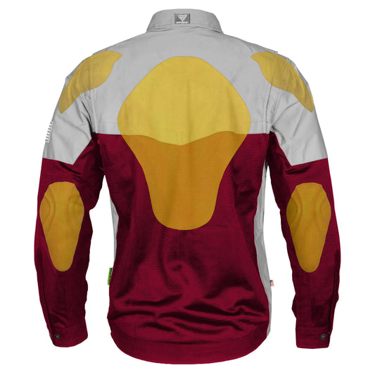 Summer Mesh Reflective Shirt Red Maroon Eclipse