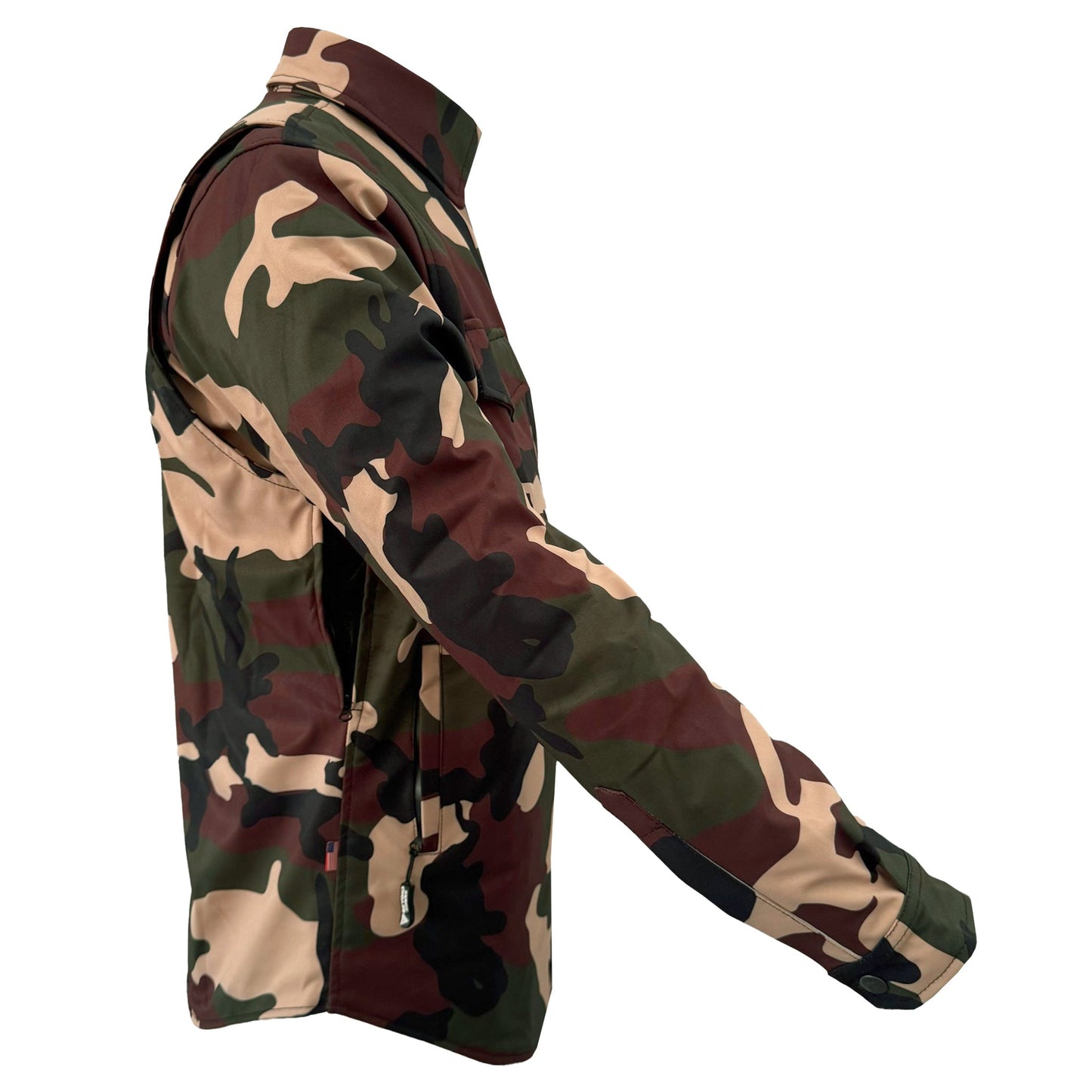 Protective SoftShell Winter Jacket for Men - Camouflage Knight Hawk