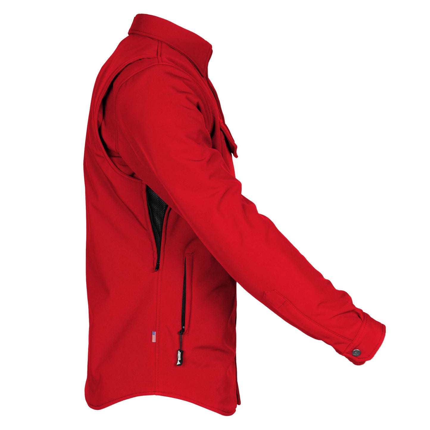 Protective SoftShell Winter Jacket for Men - Red Matte