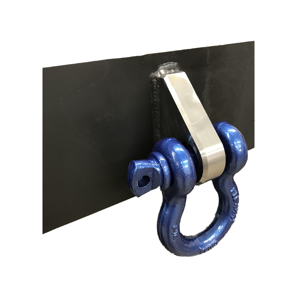 Weld on D-Ring Shackle Clevis Tab Mount Offset