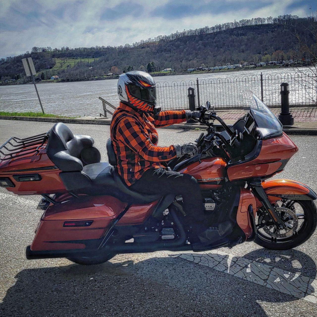 Protective Flannel Shirt - Orange and Black Checkered