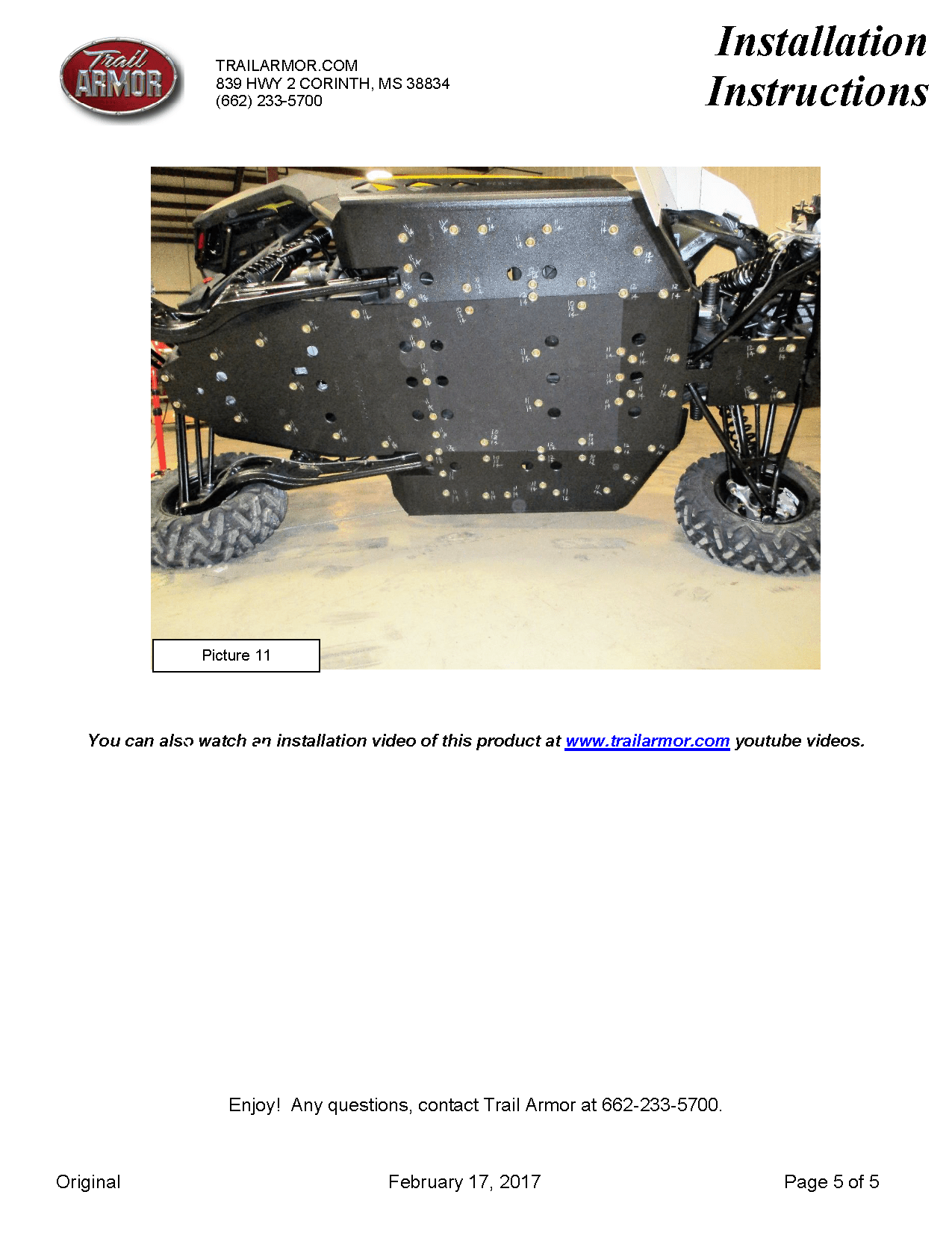 Trail Armor Full Skid Plate With Nerf Sliders for 2017+ Can-Am Maverick X3