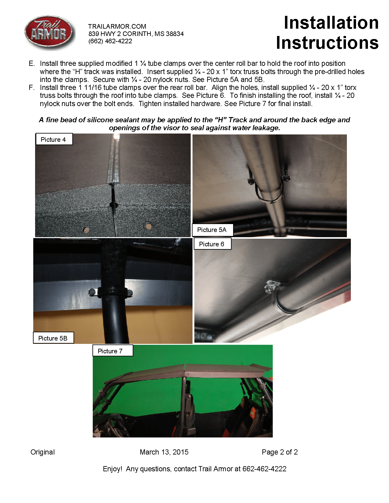 Trail Armor Hard Top Roof for 2014-19 Polaris RZR 900s 4 / XP 1000 4 / Turbo 4