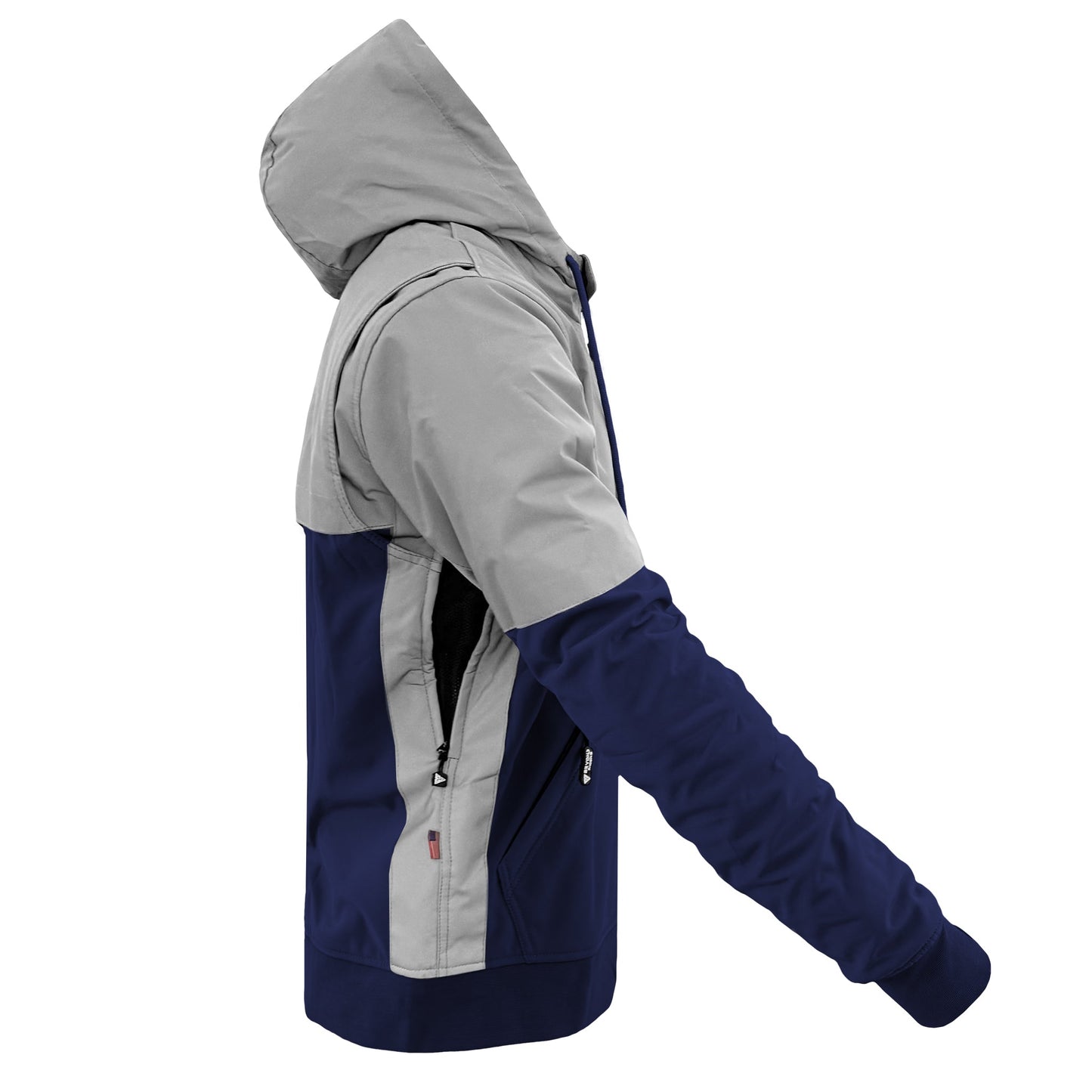 SoftShell Reflective Navy Blue Eclipse Hoodie