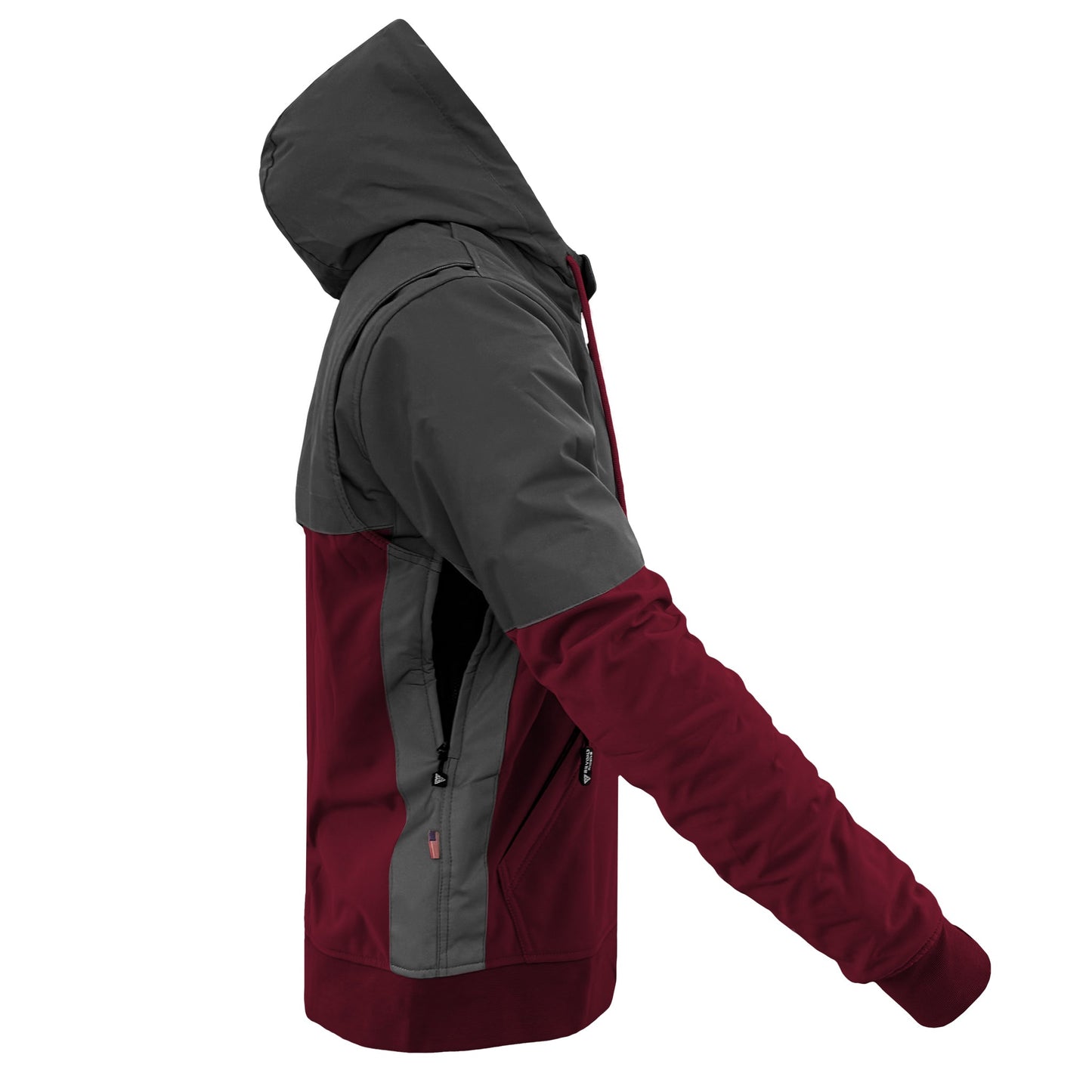 SoftShell Reflective Red Maroon Nebula Hoodie