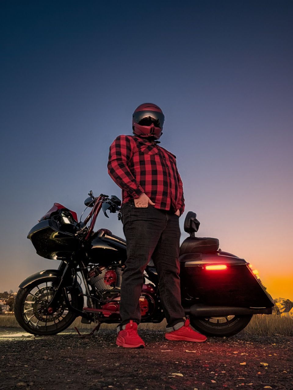 Protective Flannel Shirt - Red Checkered