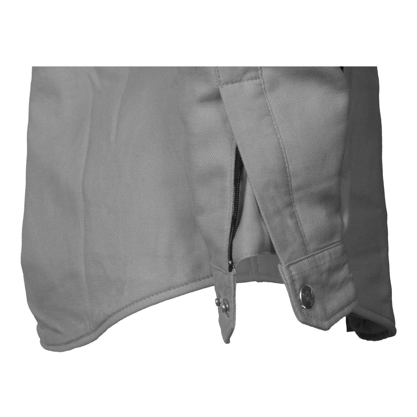 Protective Flannel Shirt for Women - Grey Solid